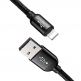 Универсален USB кабел с Lightning, microUSB и USB-C конектори (120 см) - Baseus Three Primary Colors 3-in-1 USB Cable (CAMLT-BSY01) (черен) 7