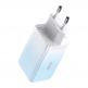 Захранване за ел. мрежа за лаптопи, смартфони и таблети с USB-A и 2xUSB-C изходи с технология за бързо зареждане и USB-C към USB-C кабел - Baseus GaN 3 Pro Fast Laptop Charger 65W (CCGP050103) (син) 3