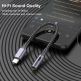 Активен кабел USB-C мъжко към 3.5 мм женско за устройства с USB-C порт (12 см) - 4smarts MatchCord Active USB-C Male to 3.5 mm Female Adapter Cable (черен) 3
