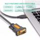 Сериен USB кабел (150 см) - Ugreen USB-A 2.0 to RS232 DB9 Serial Cable (черен) 2