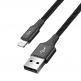 Универсален USB-A кабел с microUSB, 2xLightning и USB-C конектори (120 см) - Baseus Fast 4-in-1 Charging Data Cable (CA1T4-A01) (черен) 5