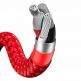 Универсален USB кабел с Lightning, microUSB и USB-C конектори (120 см) - Baseus Year of the Tiger 3-in-1 USB Cable (CASX010009) (червен) 3