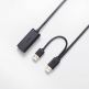 Удължителен USB кабел с две мъжки USB (500 см) - Ugreen 2 x USB 2.0 Extension Cable (черен) 3
