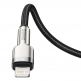USB-C към Lightning кабел за Apple устройства с Lightning порт (100 см) - Baseus Cafule Metal Series USB-C to Lightning Cable PD 20W (CATLJK-A01) (черен) 6