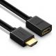 Удължителен HDMI кабел (50 см) - Ugreen 4K HDMI Female to HDMI Male Extension Cable (черен) 1