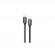 USB-C към USB-C кабел за устройства с USB-C порт (120 см) - Kanex DuraBraid USB-C to USB-C Charging Cable (черен)  1