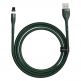 Кабел с магнитен конектор за Apple продукти с Lightning порт (100 см) - Baseus Zinc Magnetic USB Lightning Cable (CALXC-K06) (зелен) 1