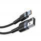 USB и USB-C към Lightning кабел за Apple устройства с Lightning порт (120 см) - Baseus Cafule USB + USB-C to Lightning Cable PD 18W (CATKLF-ELG1) (черен-сив) 1
