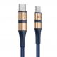 MFI сертифициран USB-C към Lightning кабел за Apple устройства с Lightning порт (120 см) - Baseus BMX Double-Deck USB-C to Lightning Cable PD 18W (син) 4