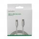 USB-C към USB-C кабел за устройства с USB-C порт (100 см) - 4smarts RapidCord USB-C to USB-C Data Cable 50W (бял) 4