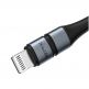 MFI сертифициран USB-C към Lightning кабел за Apple устройства с Lightning порт (120 см) - Baseus BMX Double-Deck USB-C to Lightning Cable PD 18W (черен) 4