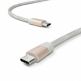 USB-C към USB-C 2.0 плетен кабел за устройства с USB-C порт (100 см) - Vonmahlen Premium Cable USB-C to USB-C (розово злато) 2