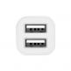 Зарядно за кола с 2xUSB изходa (4.8A) и Lightning кабел за iPhone, iPad и iPod с Lightning порт - Hoco Dual USB Car Charger 4.8A & Lightning Cable Z12 (бял) 1
