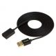 Удължителен USB кабел (500 см) - CE-Link USB 2.0 Extension Cable (черен) 1