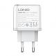 Захранване за ел. мрежа с 2xUSB-C изходи и USB-C към Lightning кабел - LDNIO Wall Charger 2xUSB-C 35W (бял) 2
