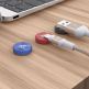 3 броя стилни магнитни органайзери за кабели - Adam Elements Gravity G1 Magnetic Cable Holder Set (розов-златист-лилав) 2