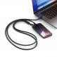 Универсална връзка за носене през врата за смартфони с вграден USB-C към USB-C кабел - Satechi OntheGo Crossbody Phone Lanyard USB-C Cable 60W (черен) 4