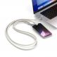 Универсална връзка за носене през врата за смартфони с вграден USB-C към USB-C кабел - Satechi OntheGo Crossbody Phone Lanyard USB-C Cable 60W (бежов) 5