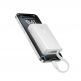 Външна батерия 10000 mAh с вграден USB-C кабел и 1xUSB-C, 1xUSB-A портове - Baseus PicoGo Digital Display Power Bank With USB-C Cable 45W 10000mAh (бял) 3