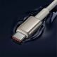 Кабел с бързо зареждане за устройства с USB-C порт - Baseus Tungsten Gold USB-C to USB-C Cable 240W (P10319800G21-01) (200 см) (златист)  5