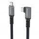 Здрав USB4 кабел с Thunderbolt 4 за устройства с USB-C порт - Wozinsky Thunderbolt 4 USB4 USB-C to USB-C Angled Cable 240W (черен) (100 см)  2
