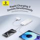 Външна батерия 10000 mAh с вграден USB-C кабел и 1xUSB-C, 1xUSB-A портове - Baseus Bipow 2 Digital Display Power Bank With USB-C Cable 20W 10000mAh (бял) 11