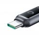 Здрав кабел с въжена оплетка с бързо зареждане за устройства с USB-C порт - Joyroom S-A55 StarFlight USB-C to USB-C Cable 100W (черен) (120 см) 2