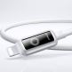 USB-C към Lightning кабел за Apple устройства с Lightning порт - Joyroom S-A55 StarFlight USB-C to Lightning Cable PD 30W (бял) (120 см) 2