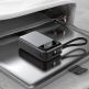 Външна батерия с вграден USB-C кабел, USB-C и USB-A портове и технология за бързо зареждане - Acefast M21 Power Bank PD 65W 20000 mAh with Built-in USB-C Cable (черен) 4