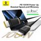 Здрав кабел с въжена оплетка за бързо зареждане за устройства с USB-C порт - Baseus Dura Series USB-C to USB-C Fast Charging Cable 100W (P10377803U01-02) (200 см) (черен-златист) 4