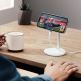 Настолна поставка за безжично зареждане на iPhone с MagSafe (бял)	 - ESR Halolock Shift Magnetic MagSafe Wireless Charging Stand 15W 4