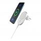 Поставка за радиатора на кола с безжично зареждане за iPhone с Magsafe - Adam Elements Omnia C2 Magsafe Wireless Charger Car Mount 15W (бял) 3