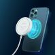 Поставка (пад) за безжично зареждане за iPhone с Magsafe - Dux Ducis USB-C Magnetic Wireless Qi Charger 15W (бял) 5