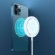Поставка (пад) за безжично зареждане за iPhone с Magsafe - Dux Ducis USB-C Magnetic Wireless Qi Charger 15W (бял) 7