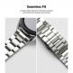 Стоманена каишка за Galaxy Watch, Huawei Watch, Xiaomi, Garmin и други (20 мм) - Ringke Metal One Classic Band 20 mm (сребрист) 4