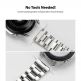 Стоманена каишка за Galaxy Watch, Huawei Watch, Xiaomi, Garmin и други (20 мм) - Ringke Metal One Classic Band 20 mm (сребрист) 7