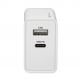 Захранване за ел. мрежа с USB-A изход и USB-C изход (30W) - 4smarts Wall Charger VoltPlug PD 30W (бял) 2