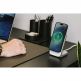 Поставка (пад) за безжично зареждане за iPhone с Magsafe - Nomad Stand One Magnetic Wireless Qi Charging Stand 15W (бял) 12