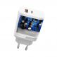 Захранване за ел. мрежа с USB-A и USB-C изходи и технология за бързо зареждане - Dudao Dual Travel Fast Wall Charger 22.5W (бял) 1