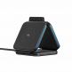Сгъваема тройна поставка (пад) за безжично зареждане за iPhone с MagSafe, Apple Watch, AirPods и Qi съвместими мобилни устройства - AmazingThing 3-in-1 Explorer Pro Wireless Charging Station 15W (черен) 1