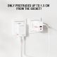 Захранване за ел. мрежа за мобилни устройства с USB-A и USB-C изходи и с технология за бързо зареждане - 4smarts GaN latPlug Duos 20W Wall Charger (бял) 8