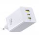 Захранване за ел. мрежа за лаптопи, смартфони и таблети с 2xUSB-C и 1xUSB-A изходи - Baseus EnerFill FE11 GaN Wall Charger 100W (бял) 1