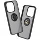 Хибриден удароустойчив кейс с пръстен против изпускане за Xiaomi 15T - Techsuit Glinth Hybrid Case (черен-прозрачен) 2