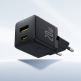  Захранване за ел. мрежа с USB-A и USB-C изходи и технология за бързо зареждане - Baseus Palm Dual Fast Wall Charger 20W (P10111608113-00) (черен) 4