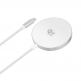 Поставка (пад) за безжично зареждане за iPhone с Magsafe - 4smarts Qi2 USB-C Magnetic Wireless Qi Charger 25W (бял) 1