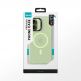 Хибриден удароустойчив кейс с MagSafe за iPhone 17 - Benks Magnetic Lucid Armor Camera Control Case (зелен) 5