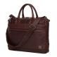 Knomo Foster Leather Laptop Briefcase - луксозна кожена чанта за преносими компютри до 14 инча (кафяв) 5