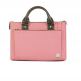 Moshi Urbana Mini Bag - стилна и луксозна кожена чанта за MacBook 12 с отделение за таблети и смартфони (розов) 2