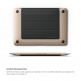 Elago Flip Stand - микрофибърна подложка и поставка за MacBook (черен-червен) 2