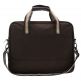 Kangol Laptop Bag - платнена (канвас) чанта с дръжки и презрамка за преносими компютри до 15.6 инча (кафява) 2